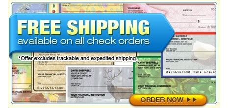 Free Shipping on Checks .